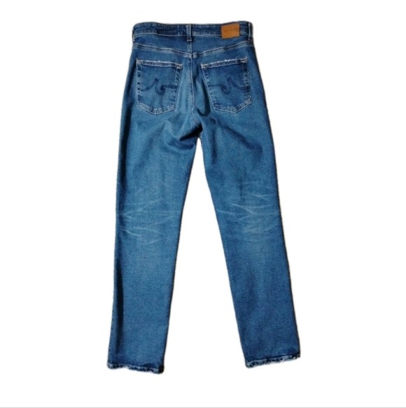 AG Adriano Goldschmied Jeans Womens 27 Blue Saige High Rise Straight - Picture 6 of 12